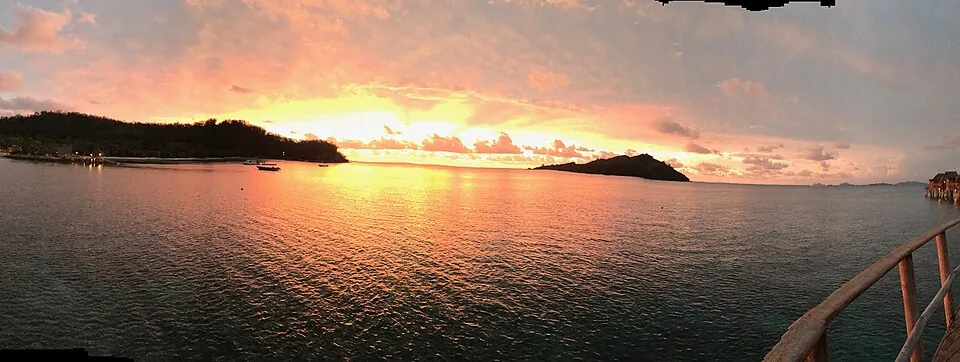 Sunset over Likuliku Lagoon