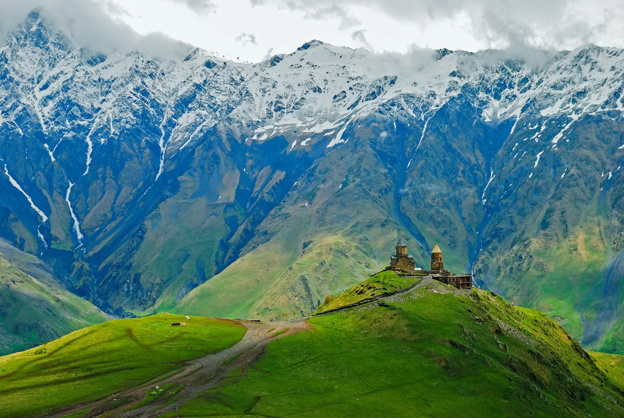 Gergeti Trinity Church under the Greater Caucasus