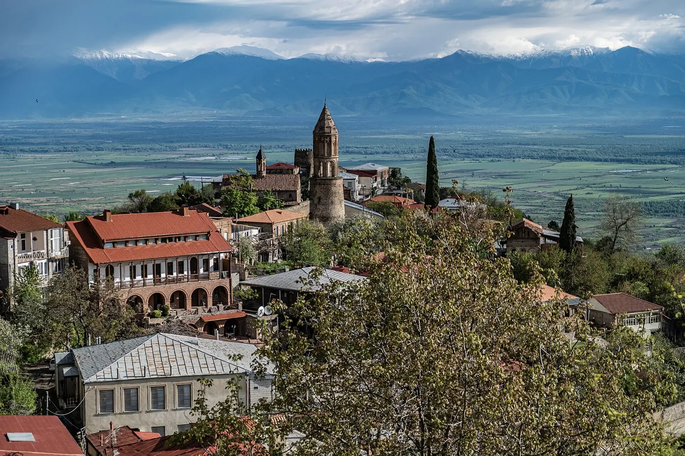 Sighnaghi, looking out over the Alazani valley
