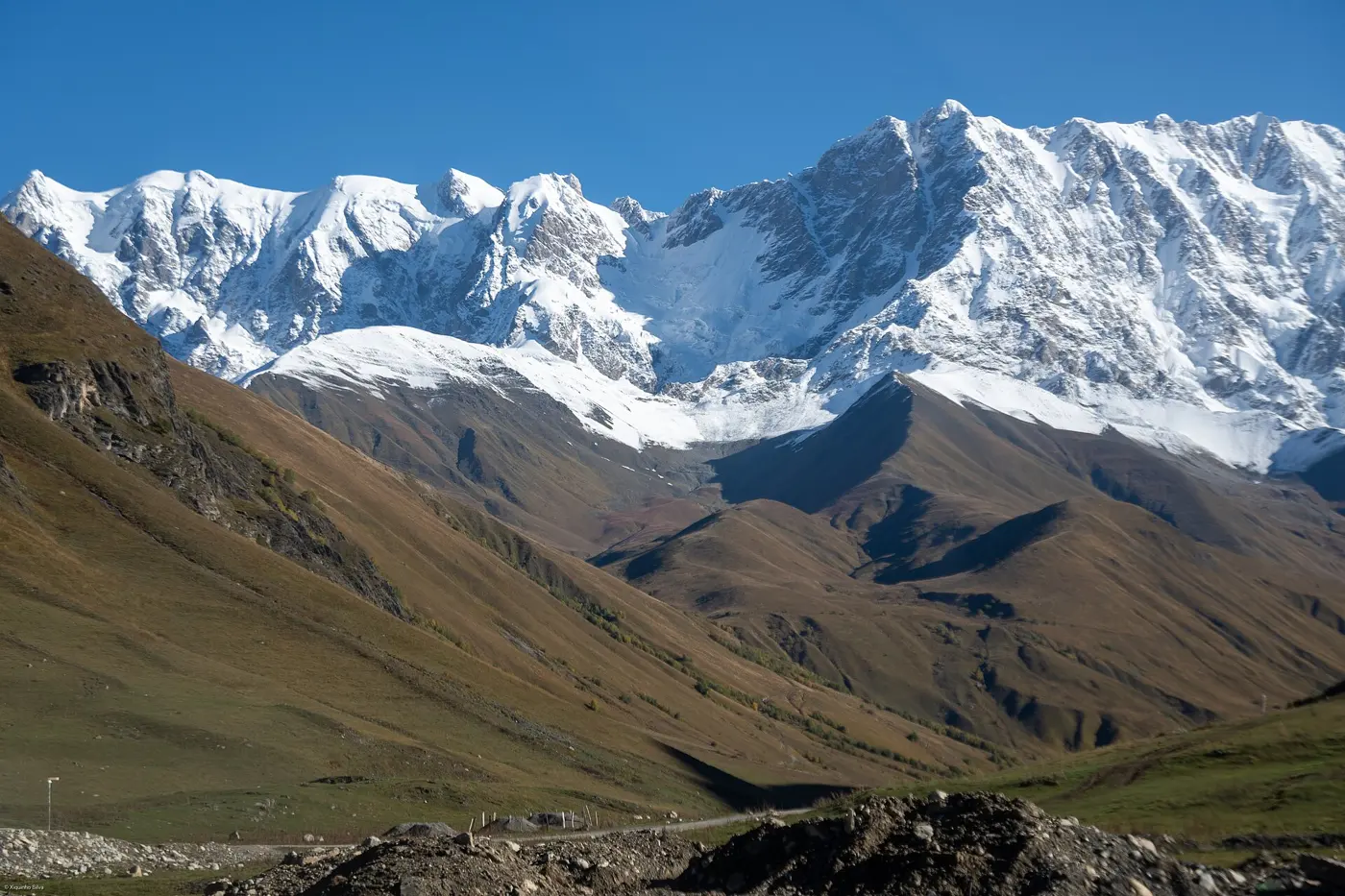 Shkhara above Ushguli, Upper Svaneti