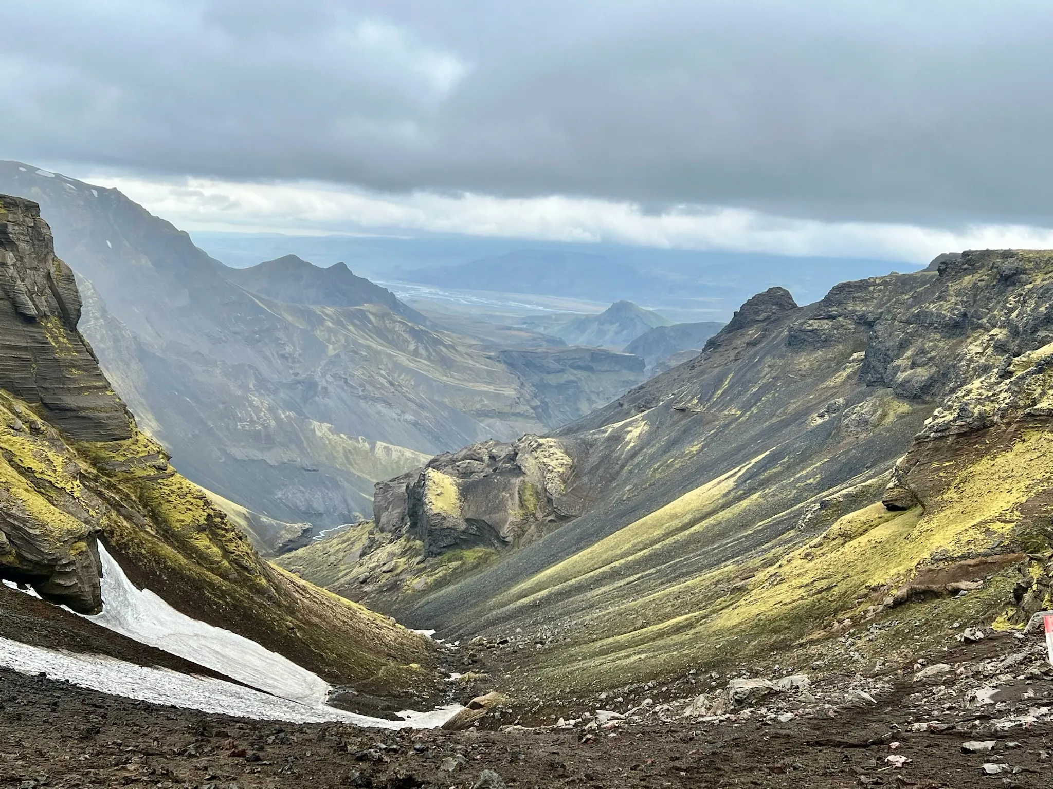 A glacial valley in the Icelandic highlands