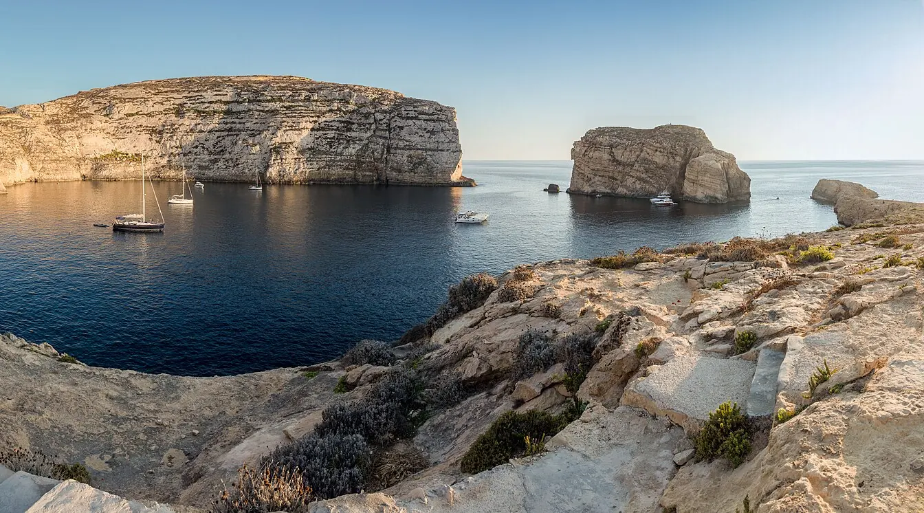 Dwejra Bay and Fungus Rock, Gozo