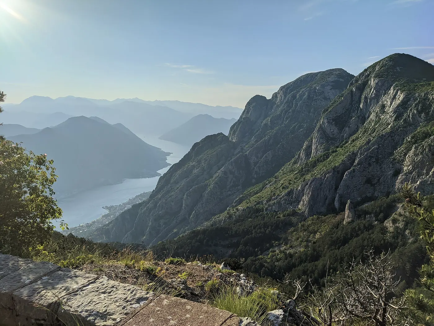 The Bay of Kotor from the slopes of Lovćen