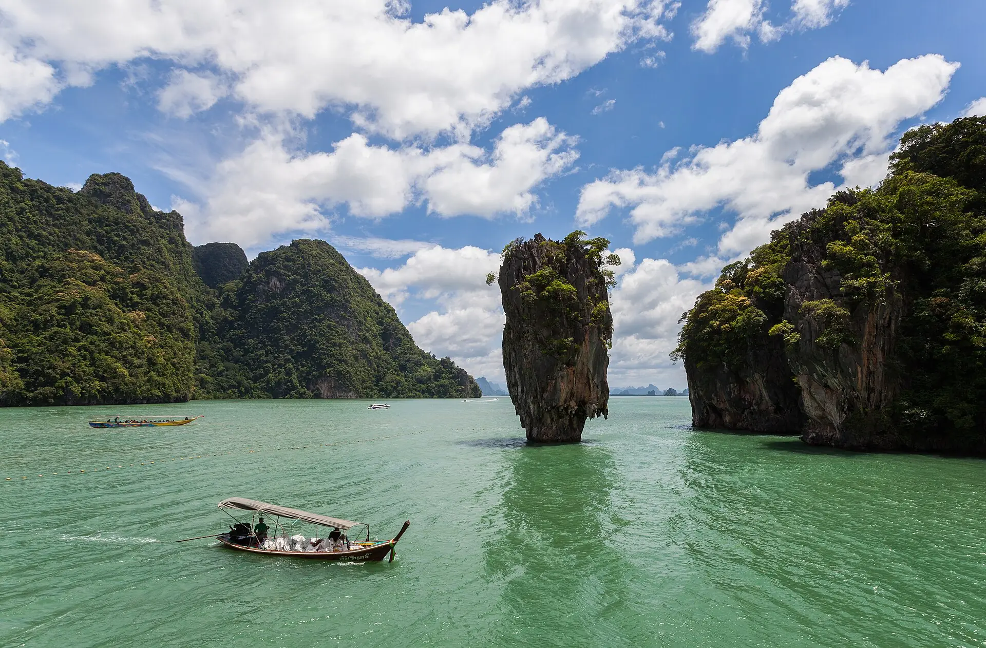 Ko Tapu, the limestone stack known as James Bond Island, in Phang Nga Bay