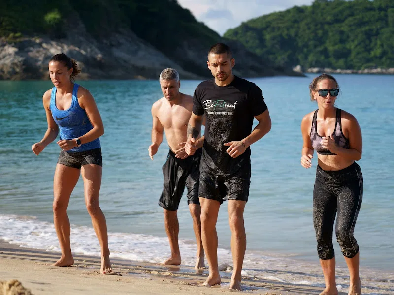 A BeFitreat session on the beach