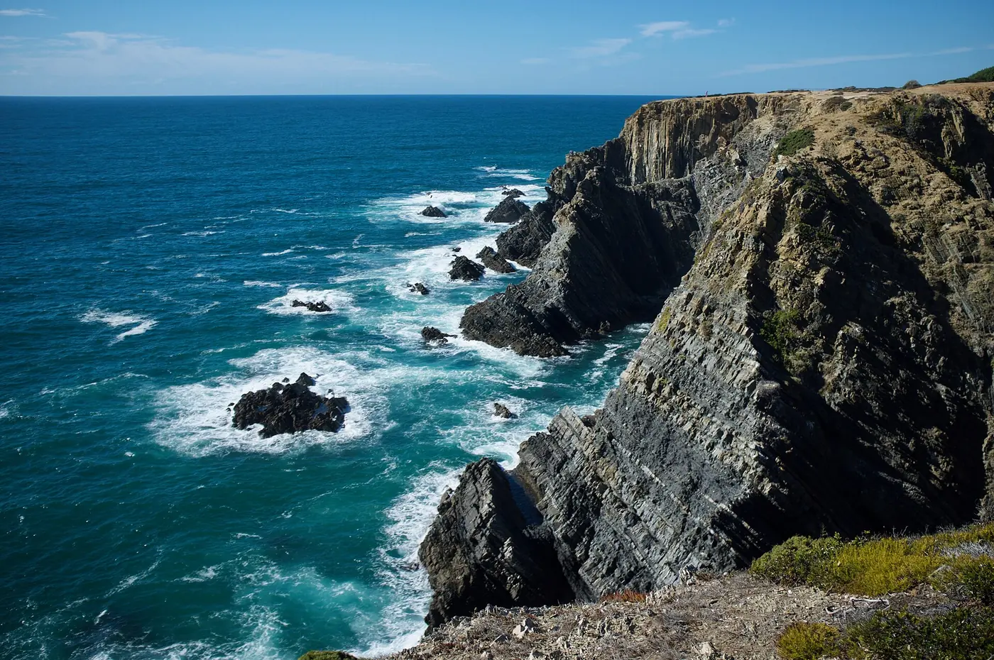 The cliffs at Cabo Sardão, Odemira