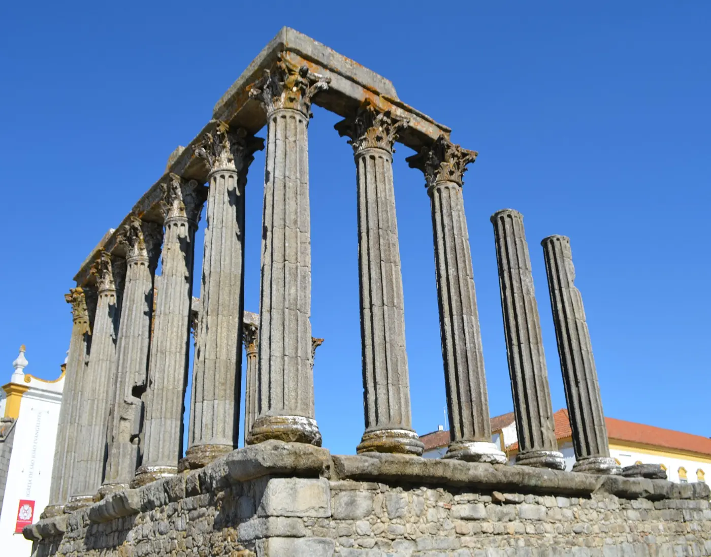 The Roman temple in Évora